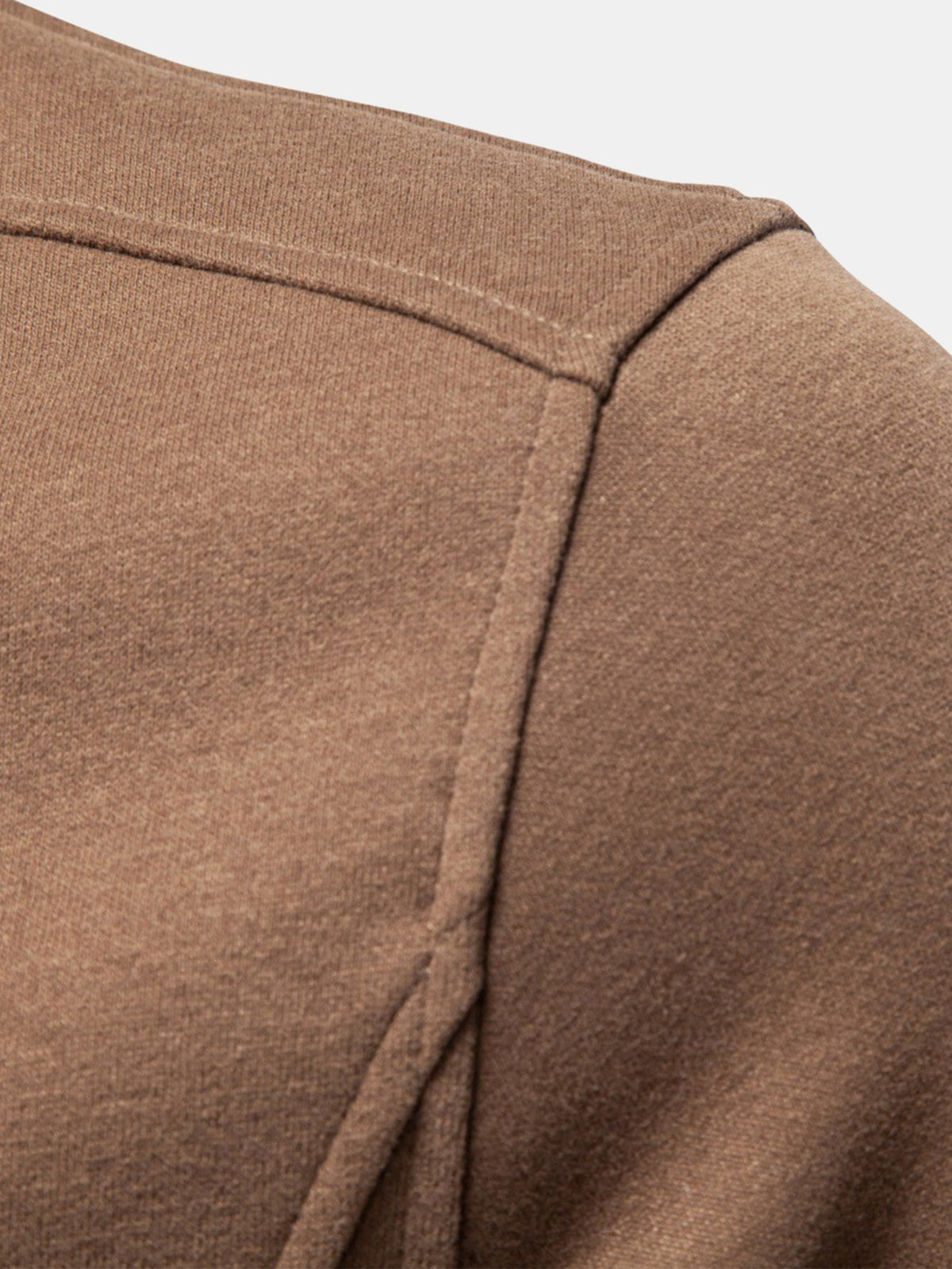 Contrast Quarter-Zip Stand Collar Sweatshirt