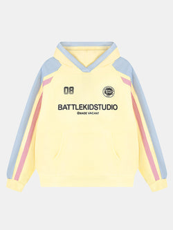 Kapuzenpullover mit Kontrast-Slogan-Print