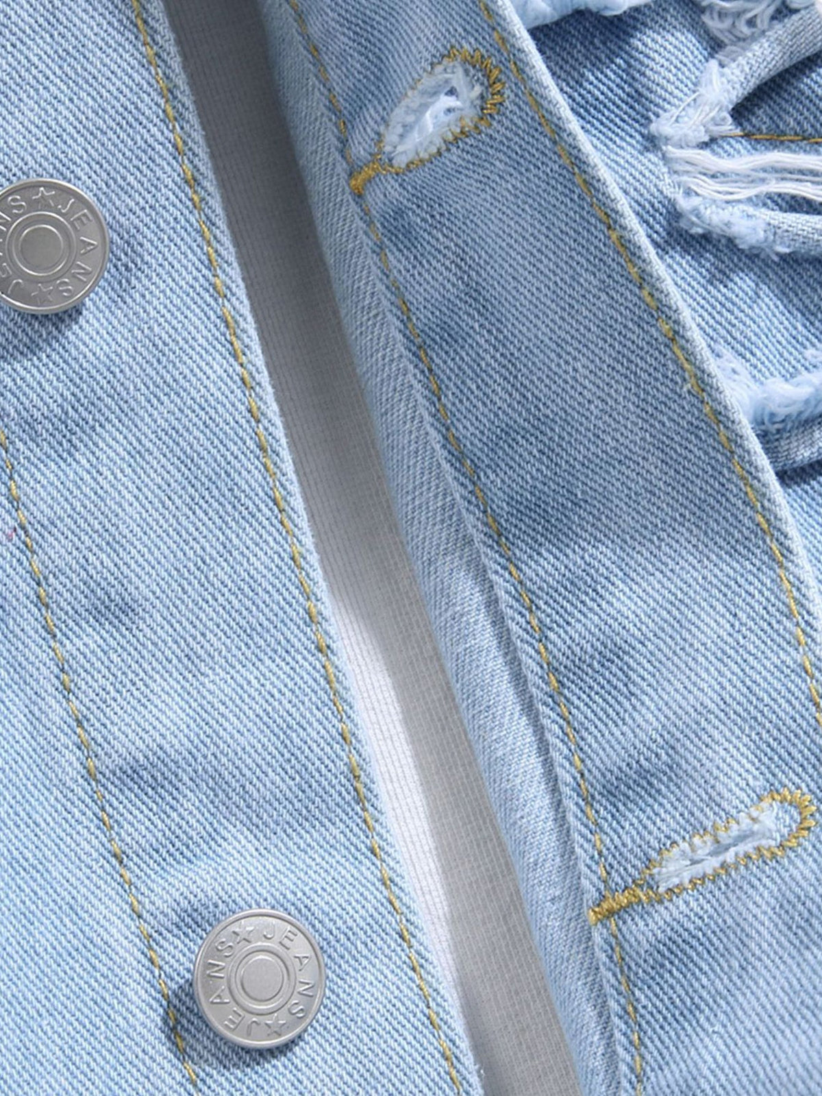 Distressed Denim Jacket