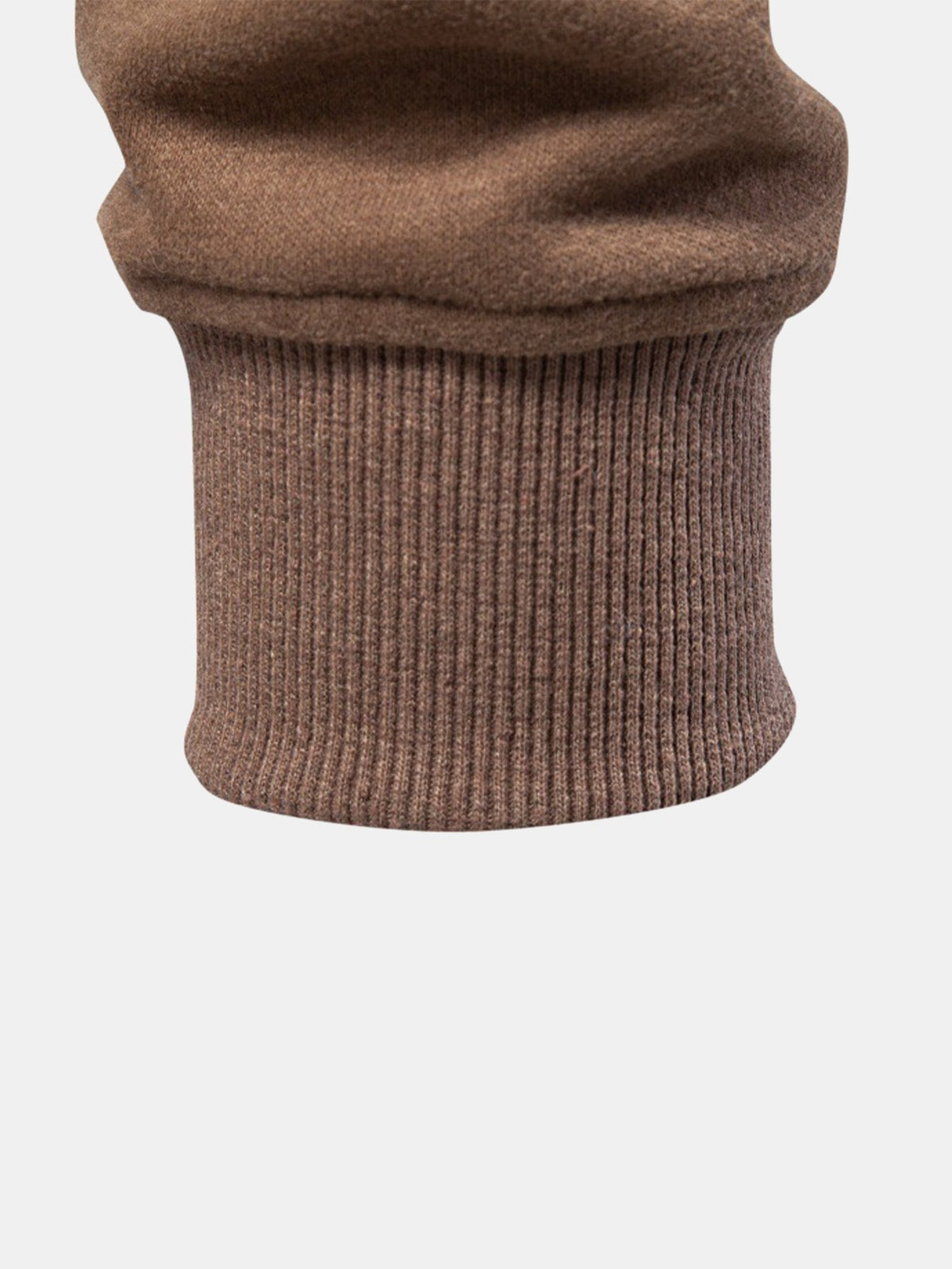 Contrast Quarter-Zip Stand Collar Sweatshirt