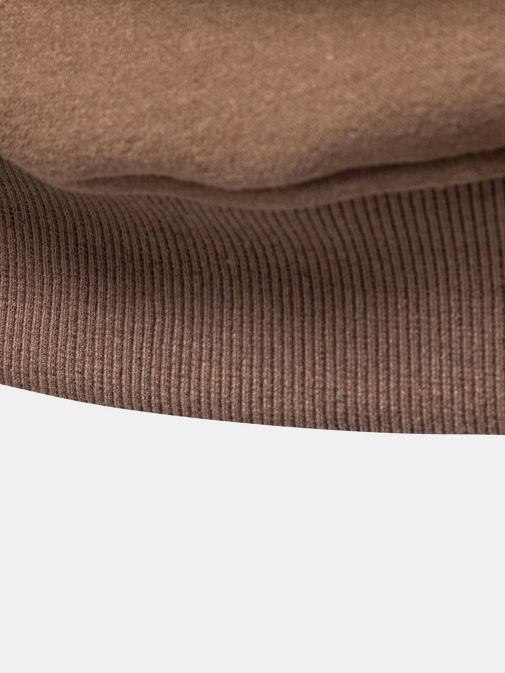 Contrast Quarter-Zip Stand Collar Sweatshirt