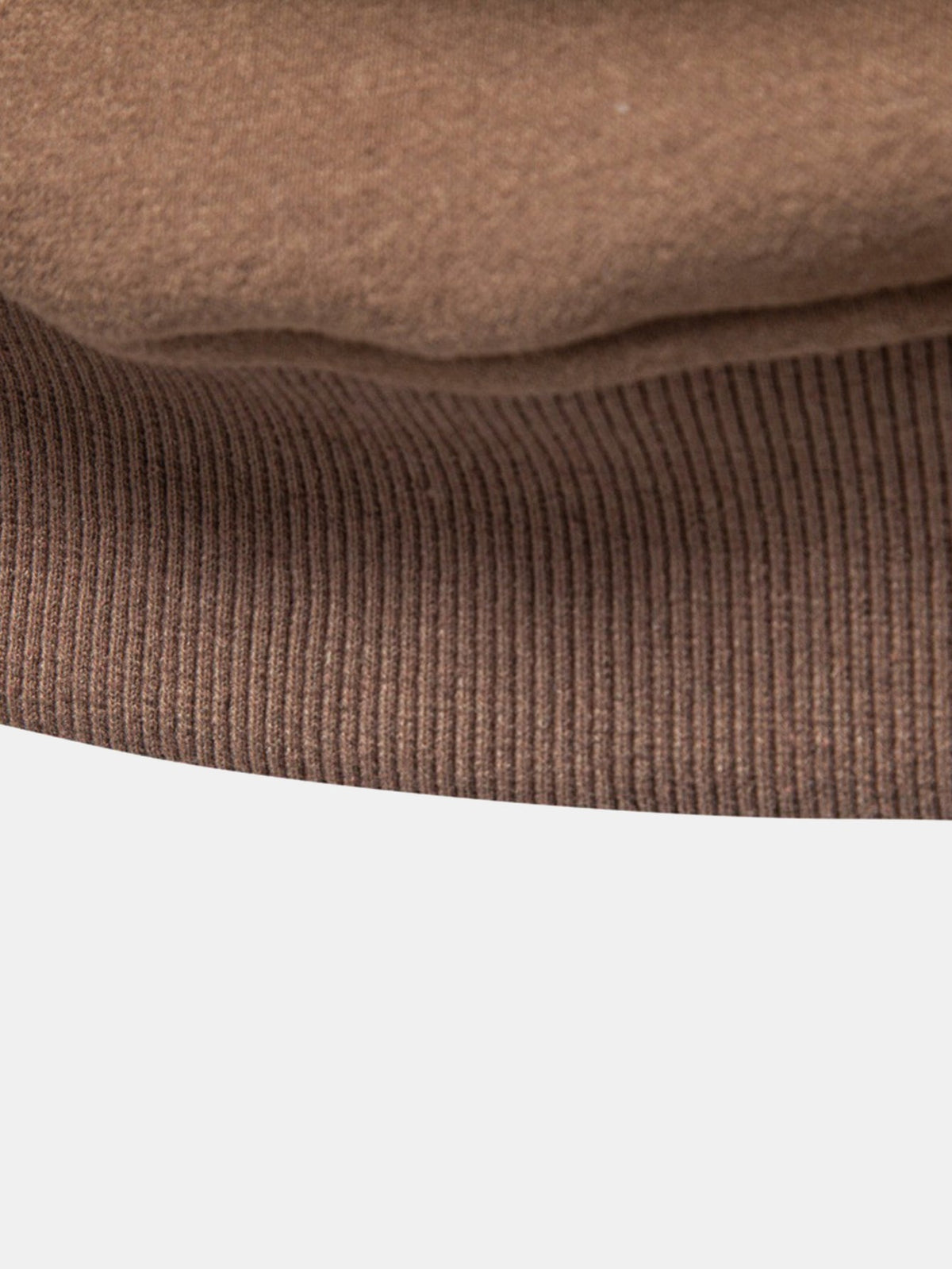 Contrast Quarter-Zip Stand Collar Sweatshirt