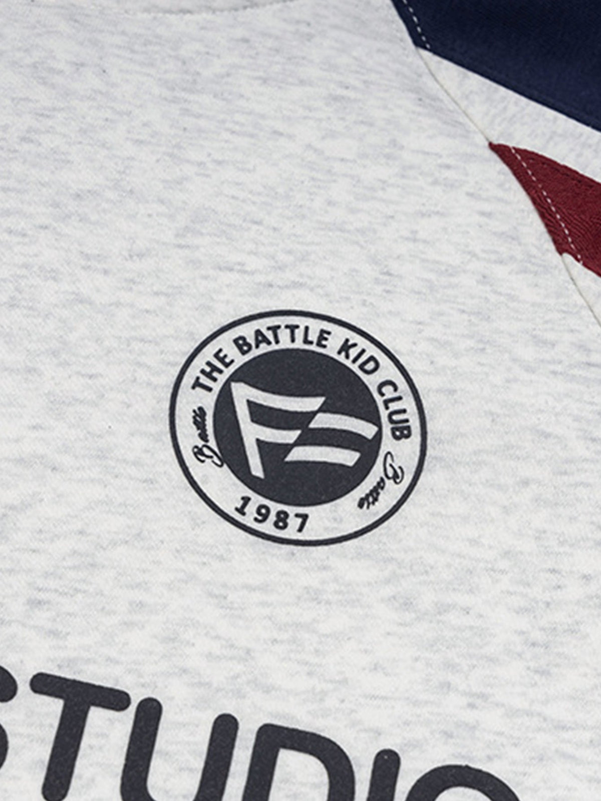 Contrast Slogan Print Hoodie