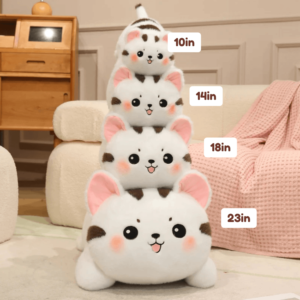 Kawaii Pudding Paws Cat Plushies