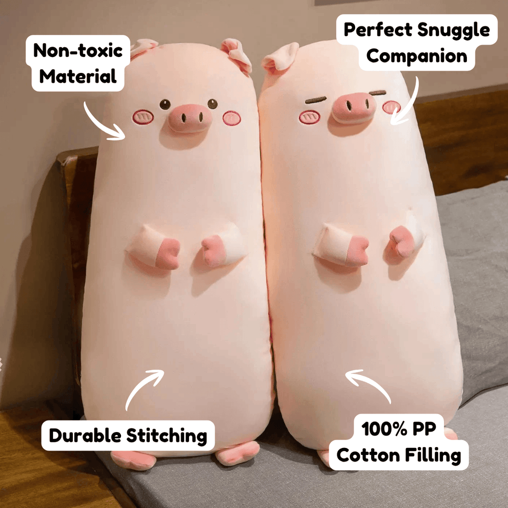 Long Snuggly Pig Plushies