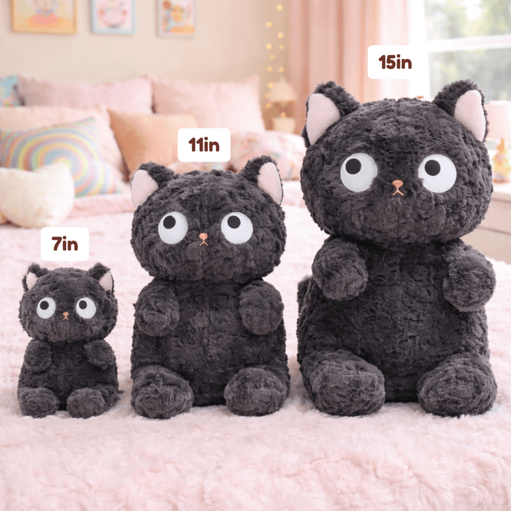 Jiji the Cute Fluffy Black Cat Plushie | Limited stock