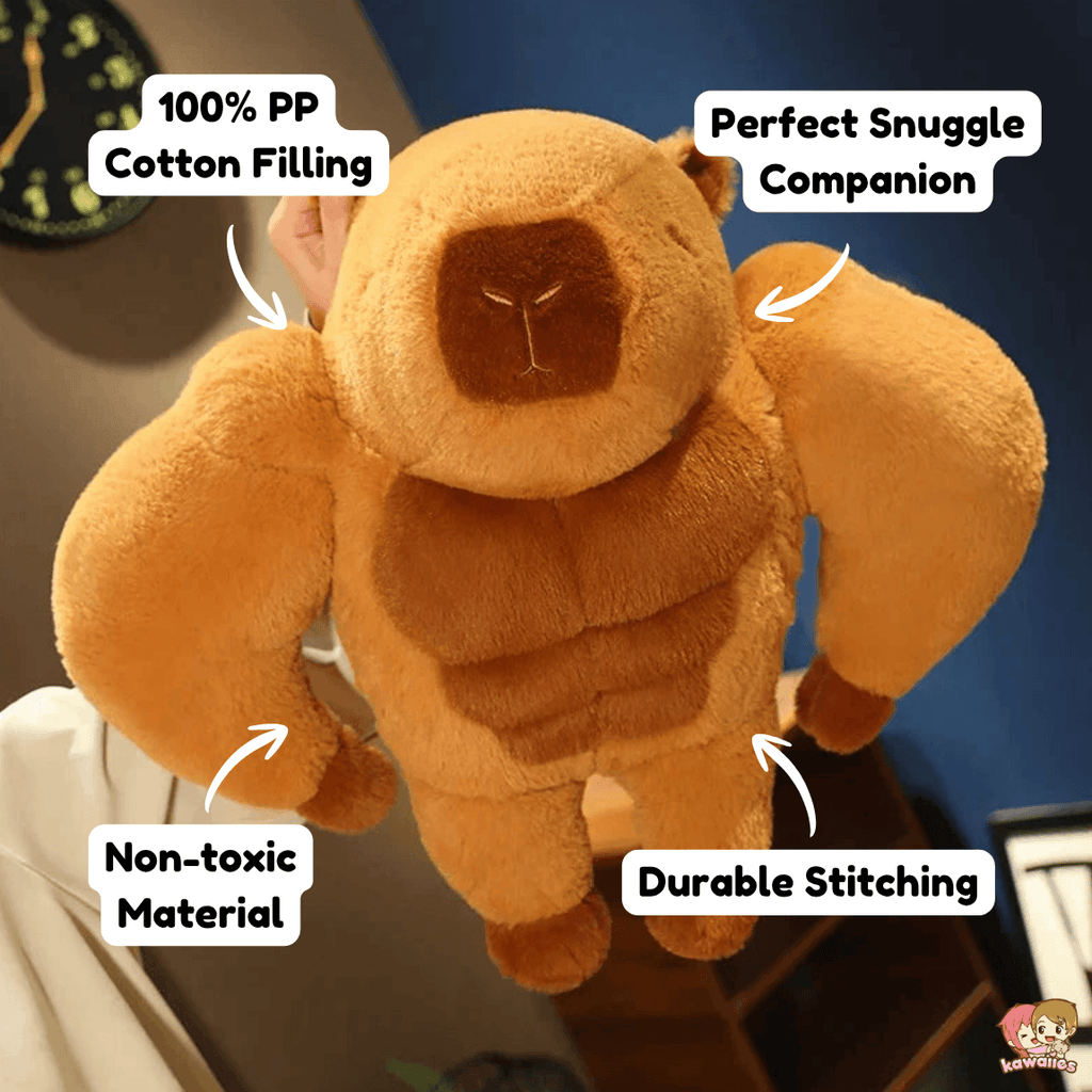 Fluffy Muscular Capybara Plush
