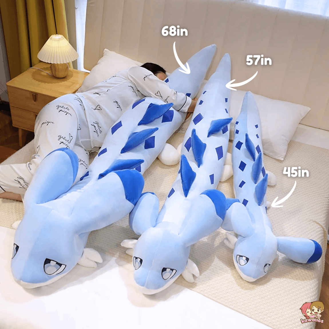 Melody and Sofi the Long Hybrid Dragon Plushies