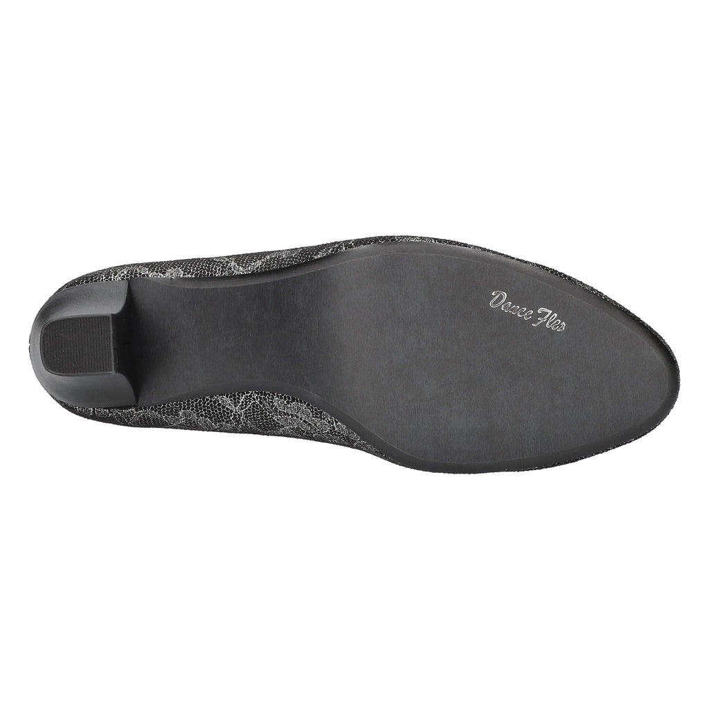 Easy Street Women's Ballari Silver Lace Pumps