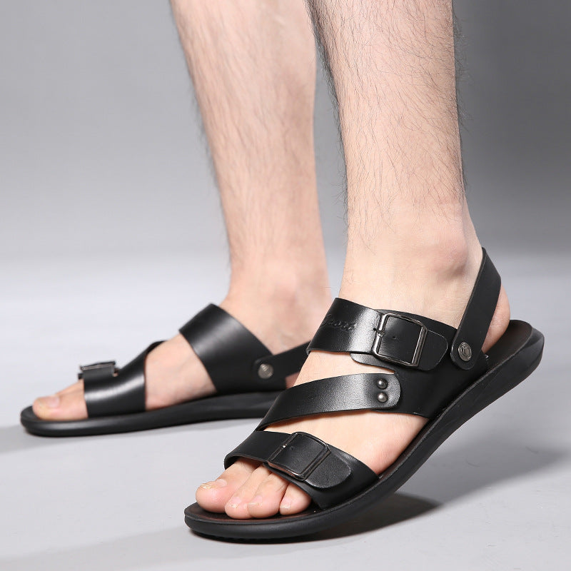 Men’s Large Size Dual-Use Cool Beach Sandals – Comfortable and Breathable