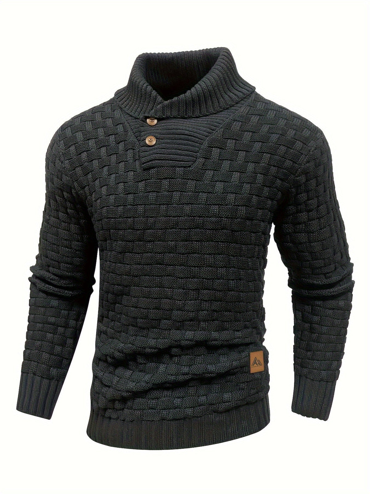 Barrett | Textured Shawl-Collar Jumper