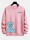 Worldwide Bear Print Relax Fit Sweatshirt