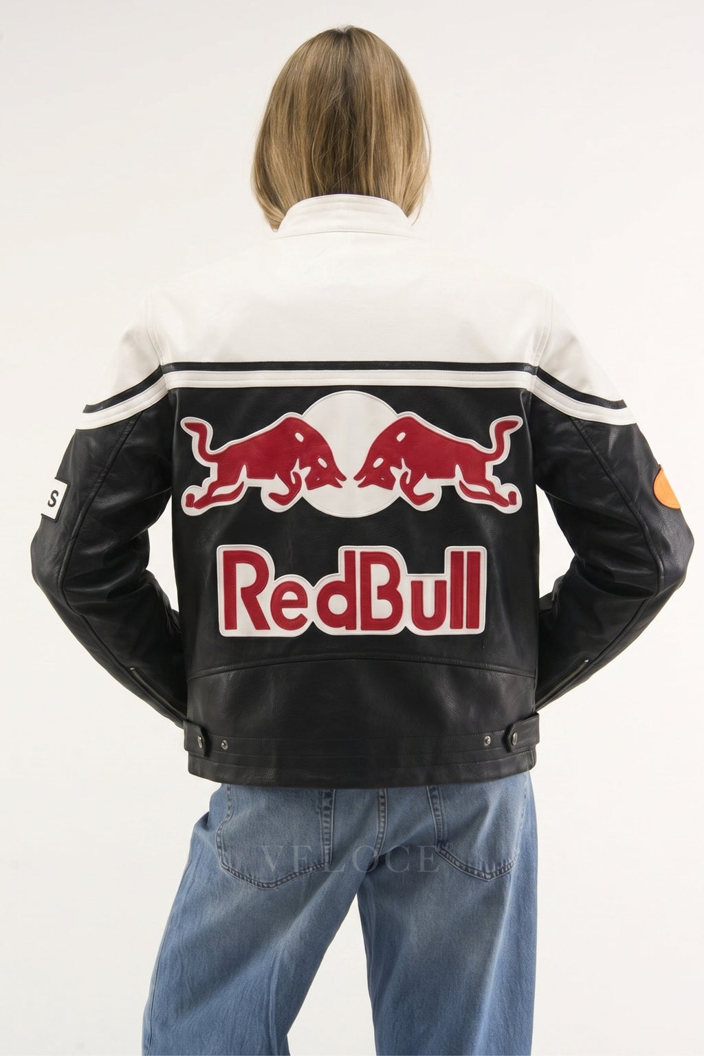 Red Bull Racing Leather Jacket - White Edition