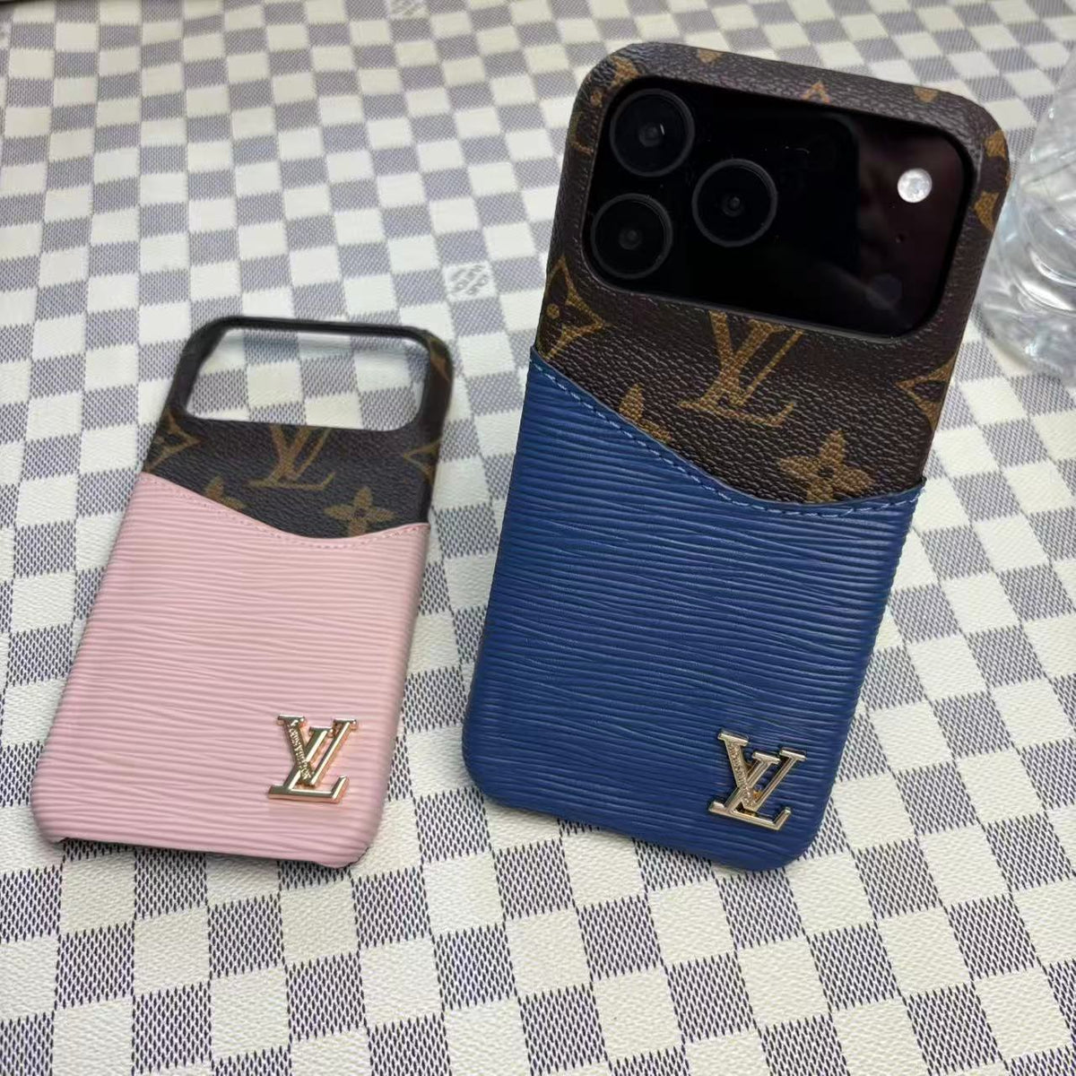 Lederhülle mit Kartenfach für iPhone 12–18 Pro & Pro Max