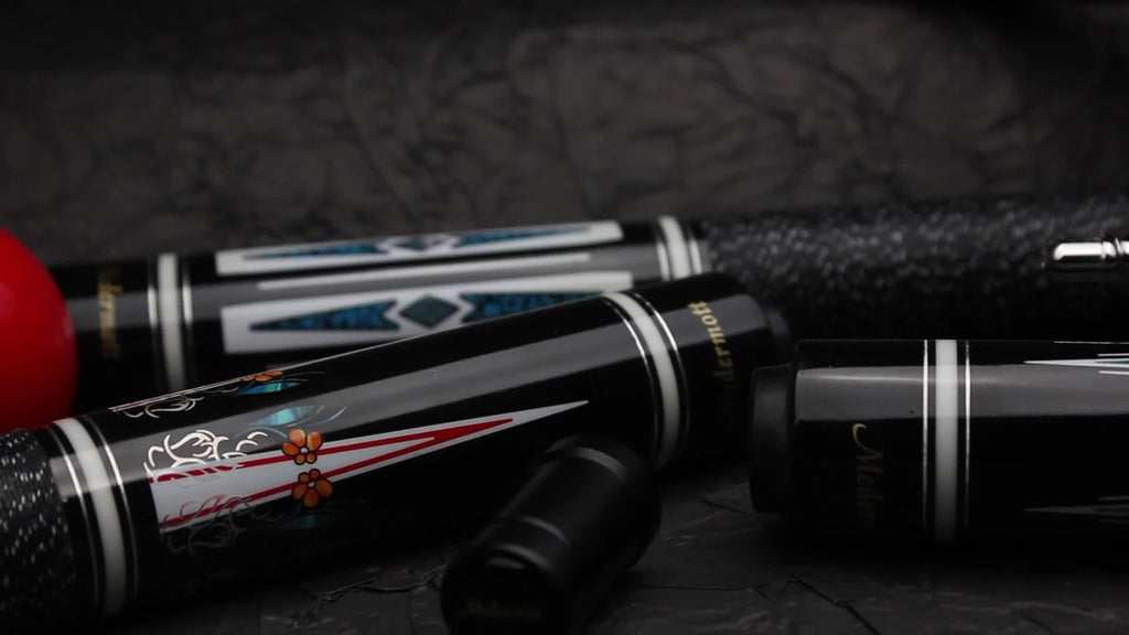 58-Inch Canadian Maple Pool Cue with 12.5mm Tip, Quick-Release Joint and Five Z-Series Graphics