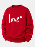 Love Print Relax Fit Sweatshirt