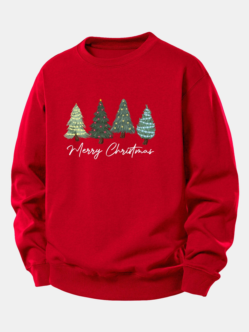 Christmas Tree Print Relax Fit Sweatshirt