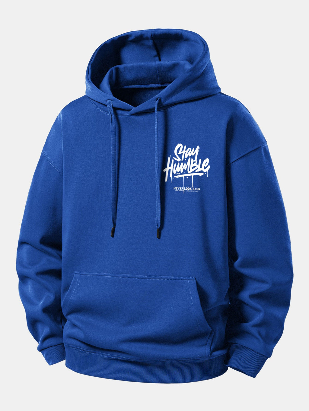 Stay Humble Print Relax Fit Hoodie