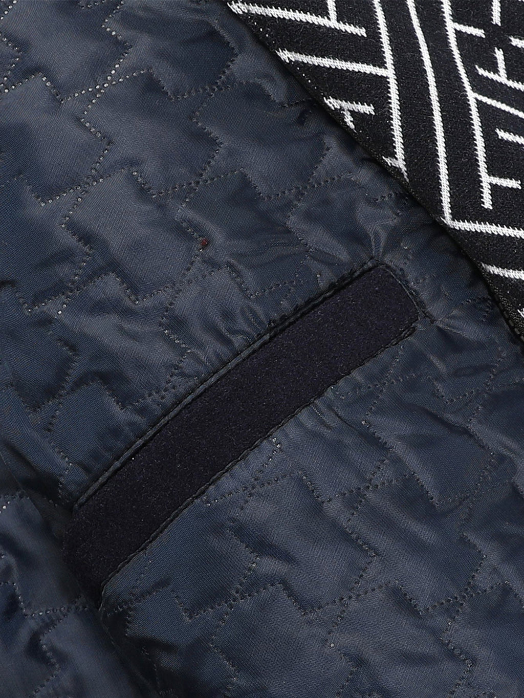 Quilted Lined Double Layer Detachable Scarf Neck Woolen Coat