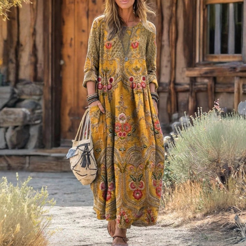 Kayleigh | Vintage Oversized Langarmkleid