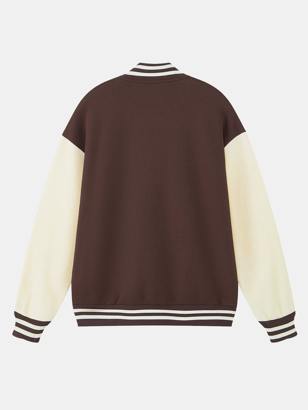 Jersey Contrast Preppy Jacket