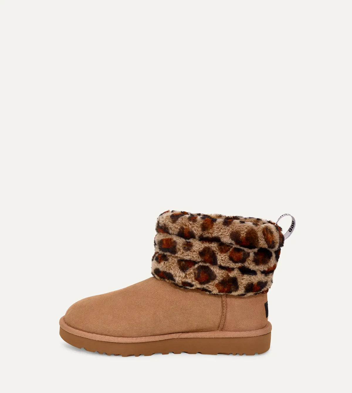 UGG Fluff Mii Quilted Leopard Fleece Lined Women's — leopard Print