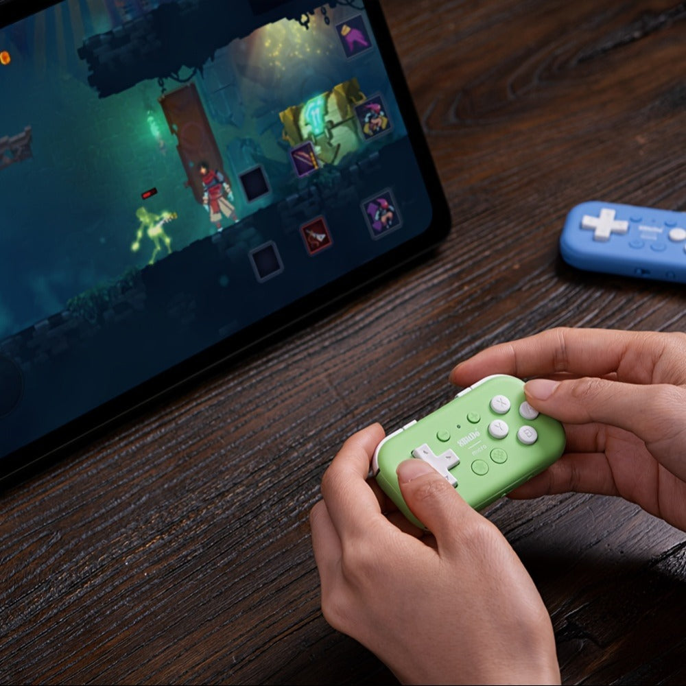 8BitDo Micro Bluetooth Gamepad Pocket Mini Controller for Nintendo Switch Android Raspberry Pi - Keyboard Mode Support Green