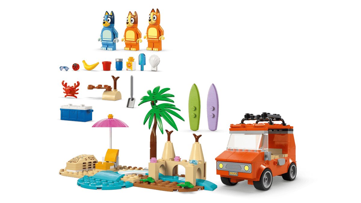 11202 Lego Bluey Vacances à la plage en famille avec Bluey