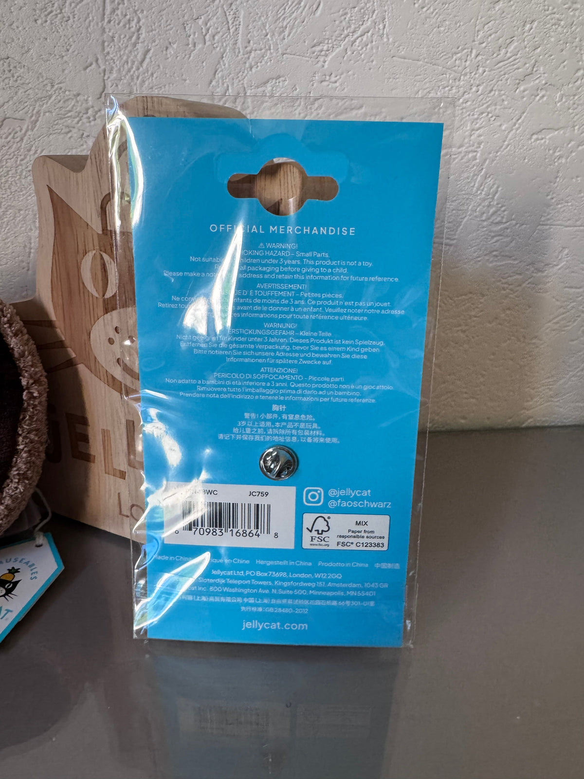 Jellycat Nibblechip Cookie and Pin