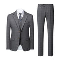 Men’s 3-Piece Casual Wedding Plaid Suit