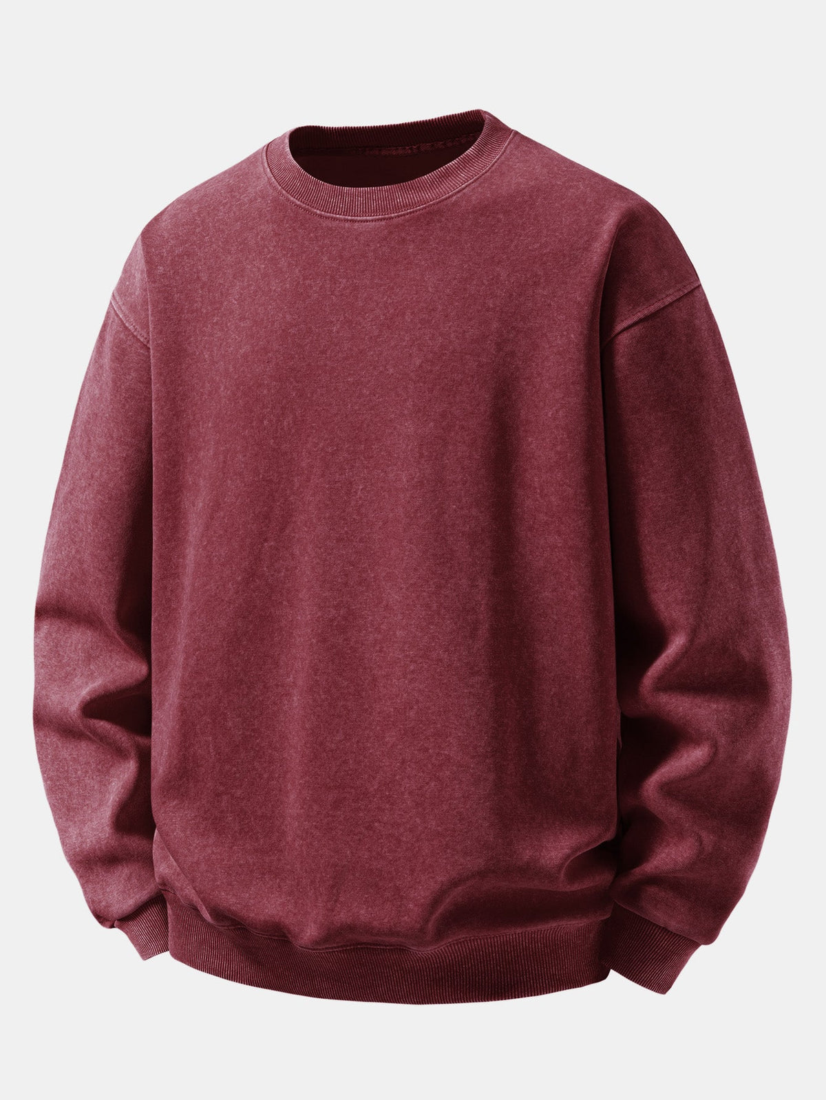Relaxed Fit Washed Distressed Sweatshirt