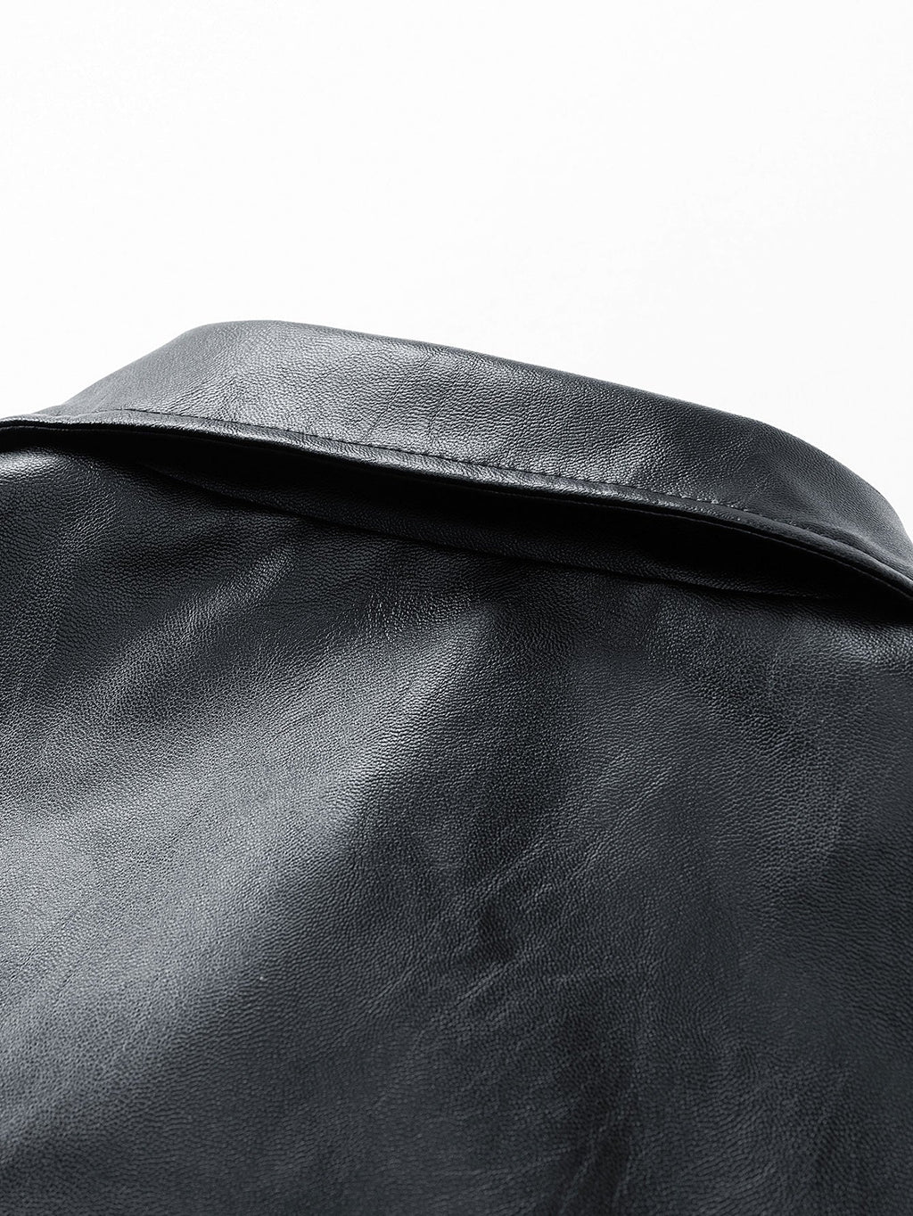 Zipper PU Leather Jacket