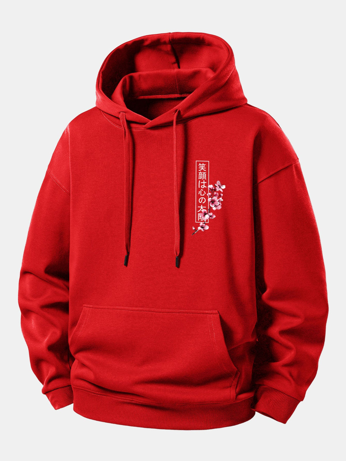 Japanese Samurai Katana Koi Fish Sakura Print Relax Fit Hoodie