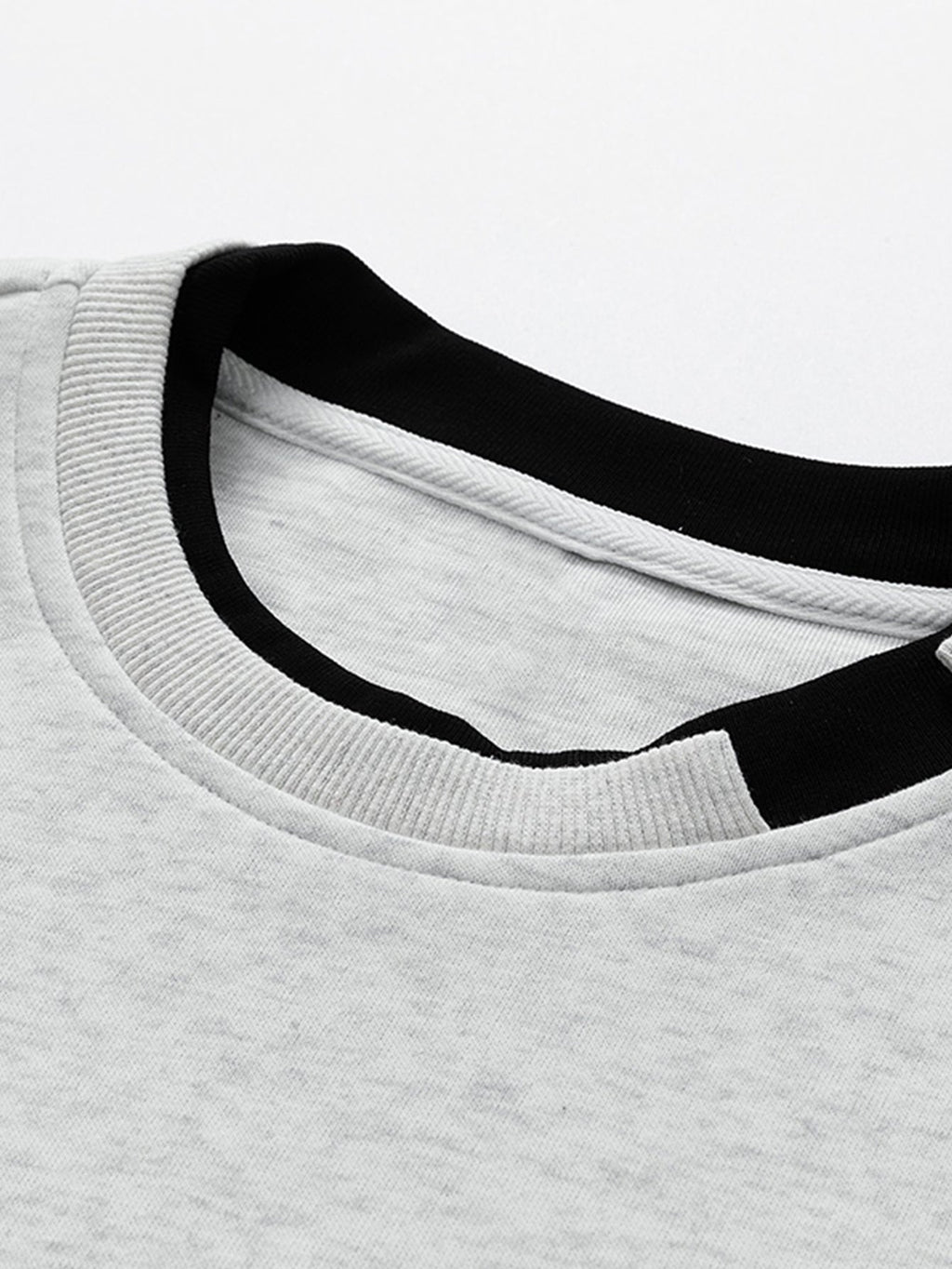 Relax Fit 2 In 1 Crew Neck Sweatshirt