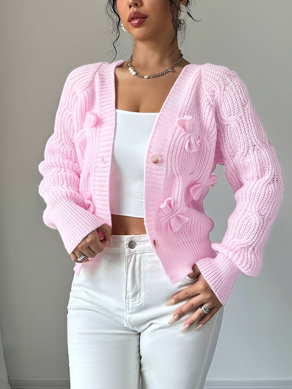 Primrose | Cardigan mit Schleifen-Detail