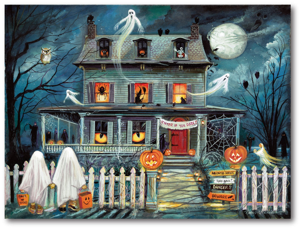 Haunted House I Gallery-Wrapped Canvas Wall Art