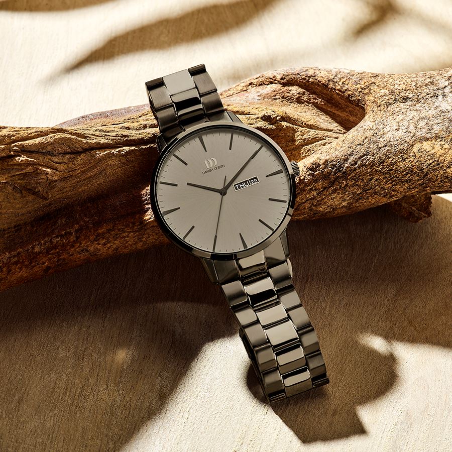 Armani Exchange Cayde AX2722 Herren-Analog-Uhr – Graues Zifferblatt mit passendem grauem Edelstahlarmband