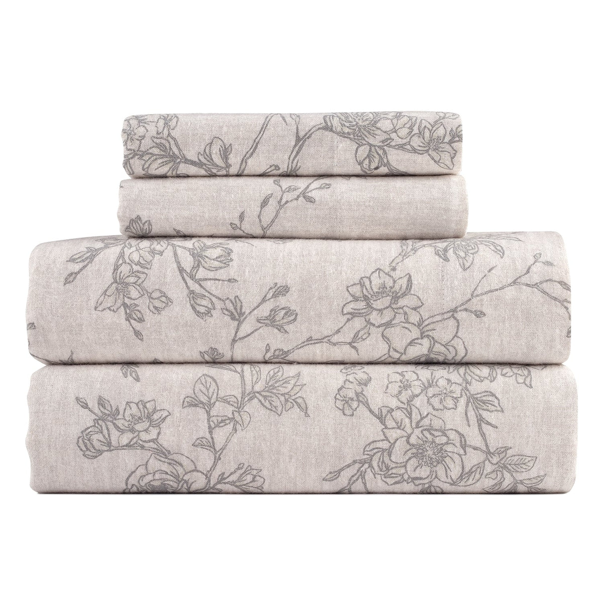 Kathy Ireland 100% Turkish Cotton Flannel Sheet Set