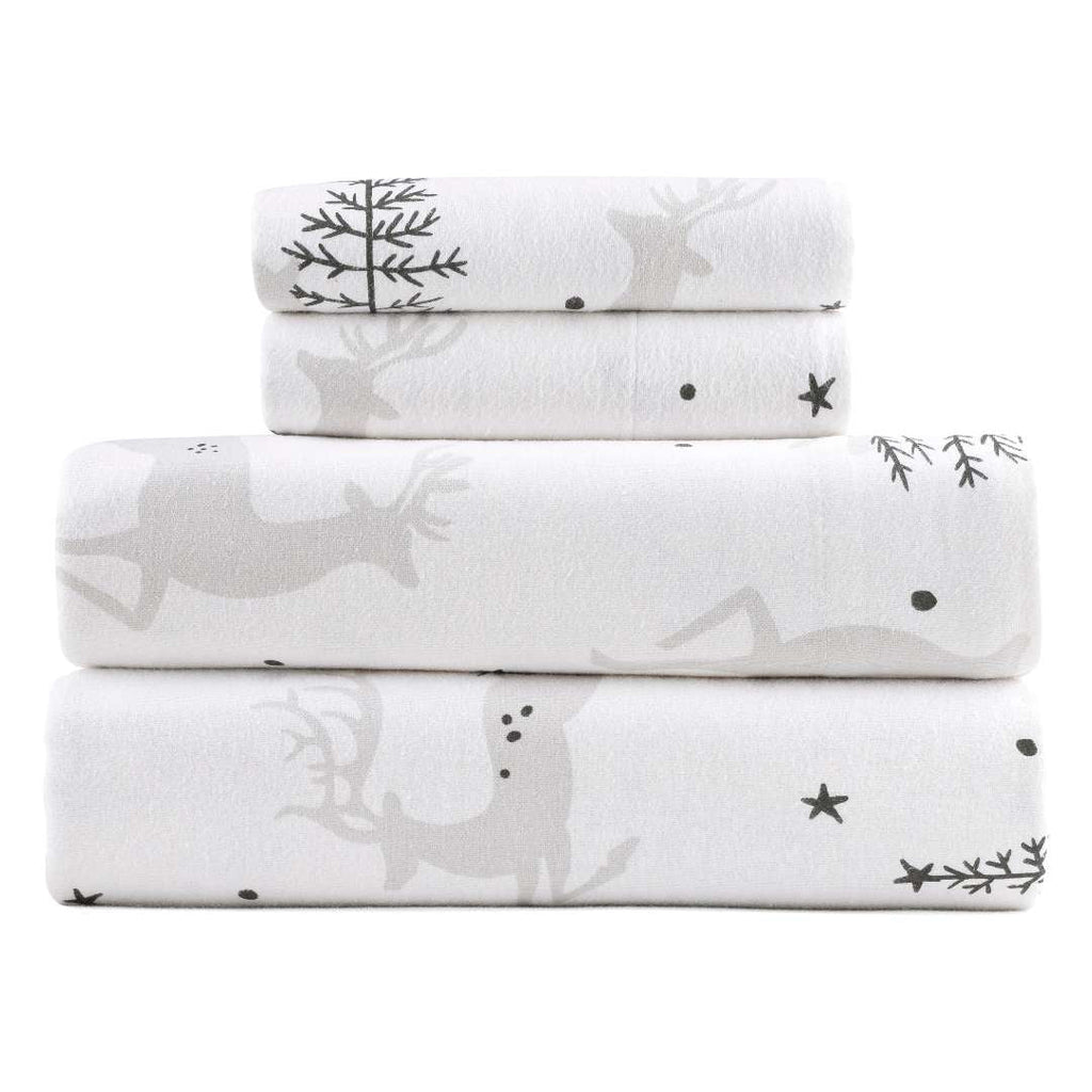 Kathy Ireland 100% Turkish Cotton Flannel Sheet Set