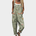Karissa | Bequemer floraler Jumpsuit in Grün