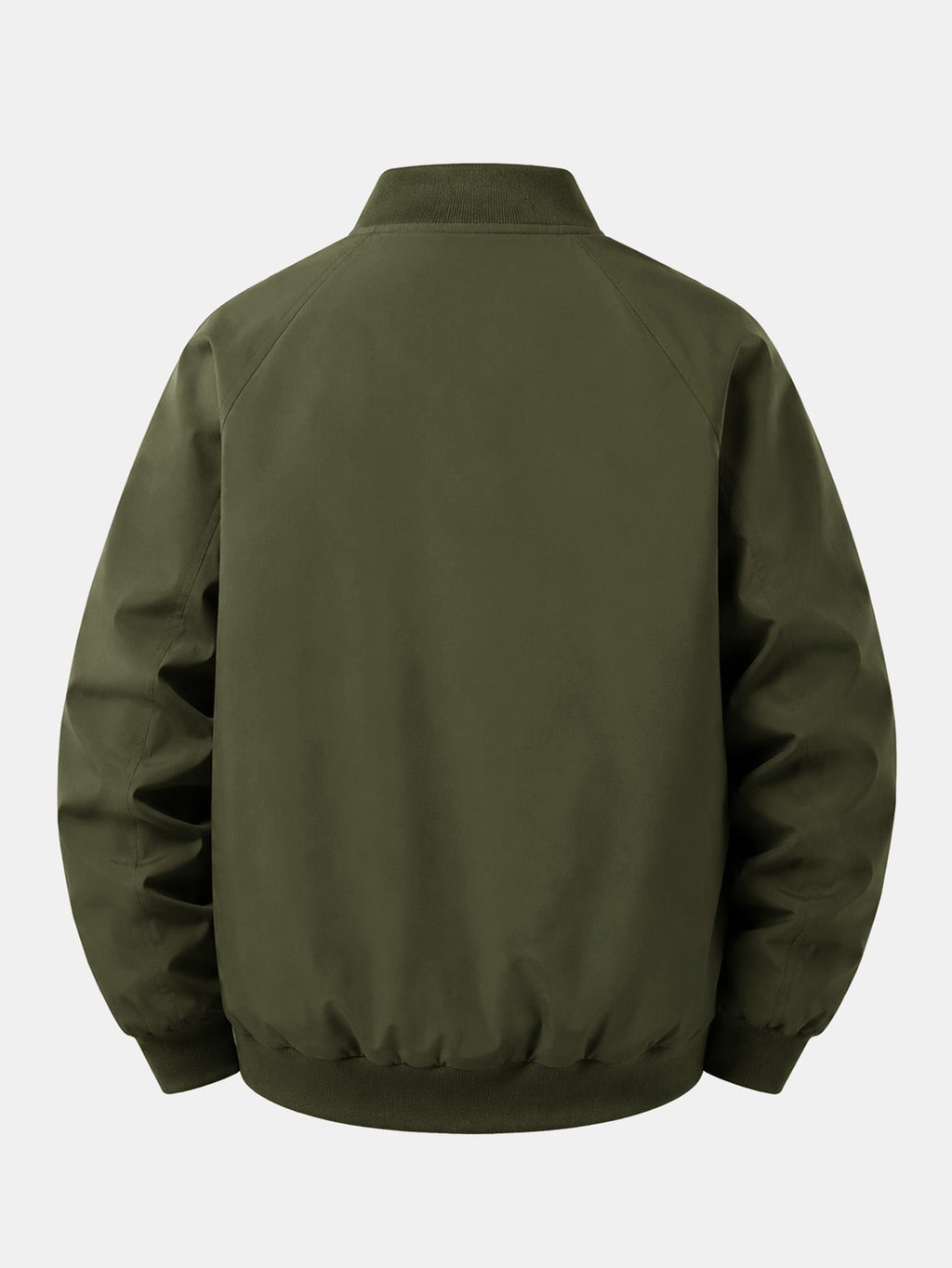 Relax Fit Milano Italy Print Zip-Up Bomber Jacket