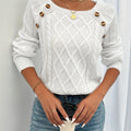 Winifred | Textured Button-Detail Sweater
