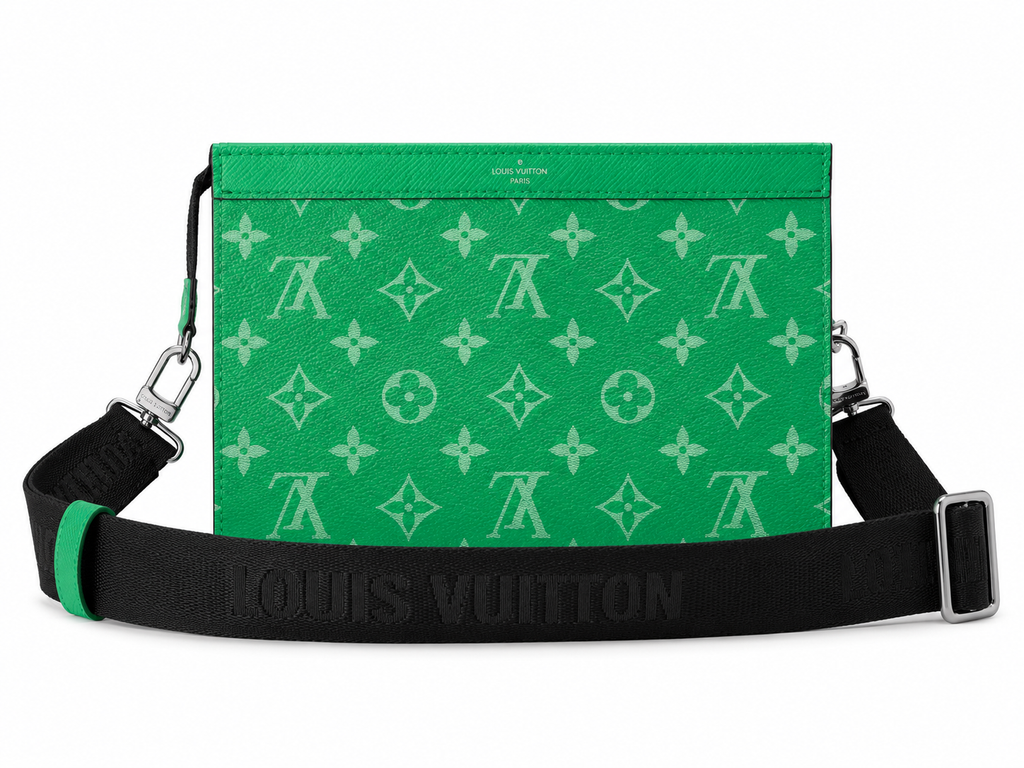 Louis Vuitton Soft Trunk Crossbody Bag – Green Monogram Taigarama