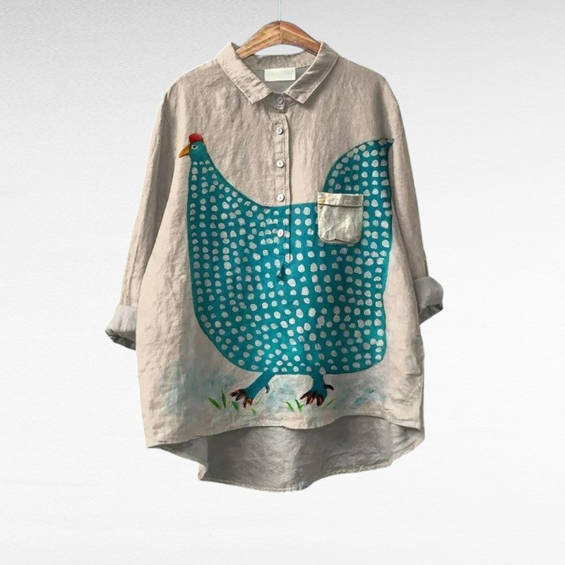 Lenora | Stilvolle Bluse im Vintage-Look