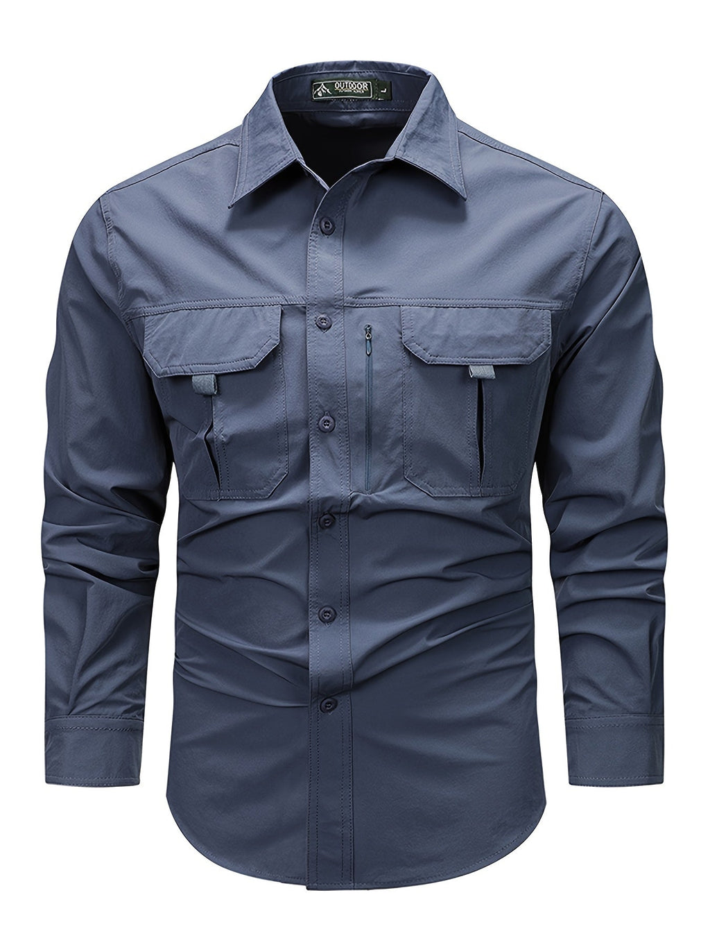 Hollis | Utility-Langarm-Cargoshirt
