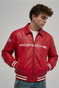 Porsche 993 Turbo Leather Jacket - Red Edition