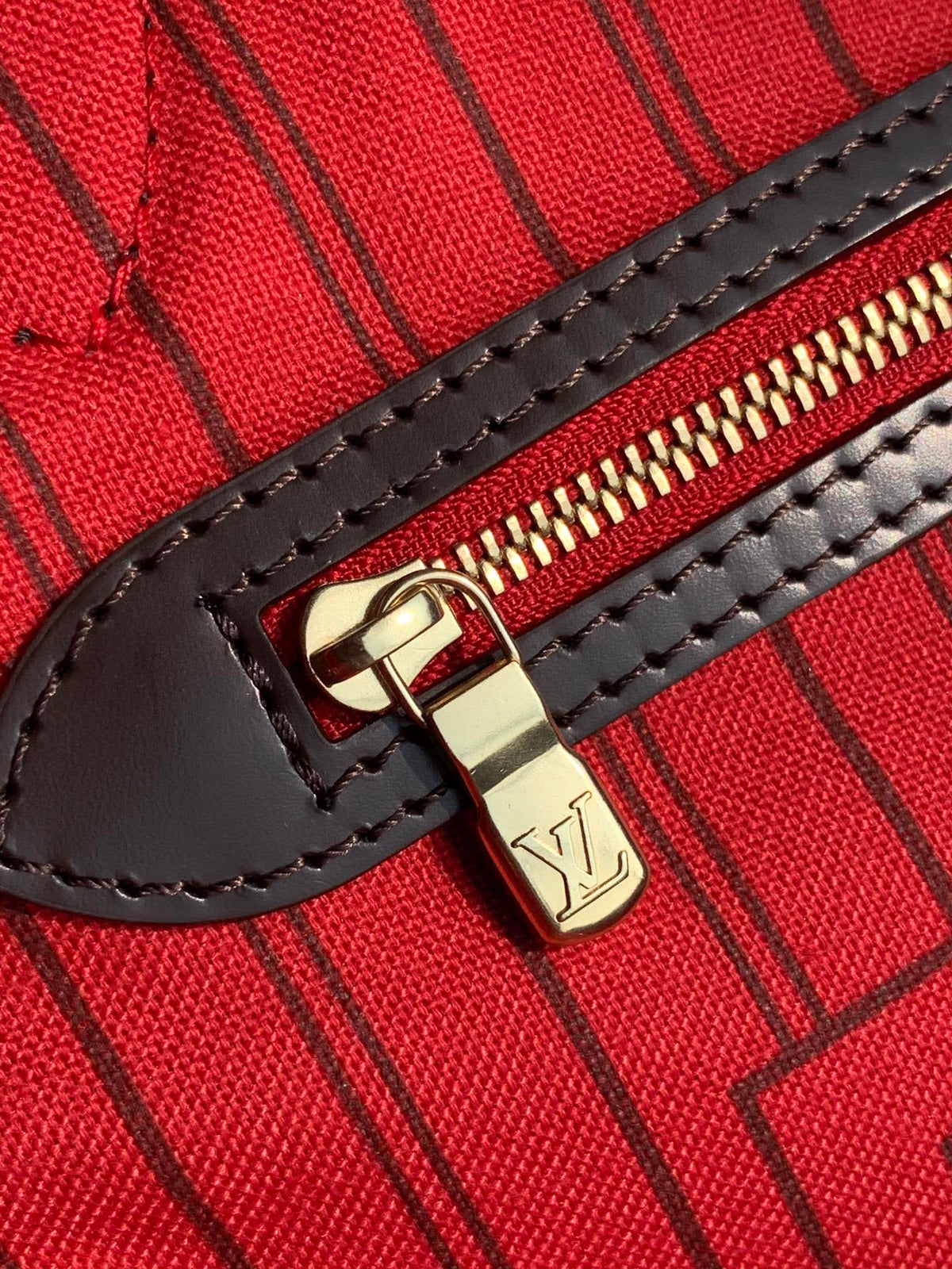 NEVERFULL MM MIT STAUBBEUTEL DAMIER EBENE CANVAS 29CM