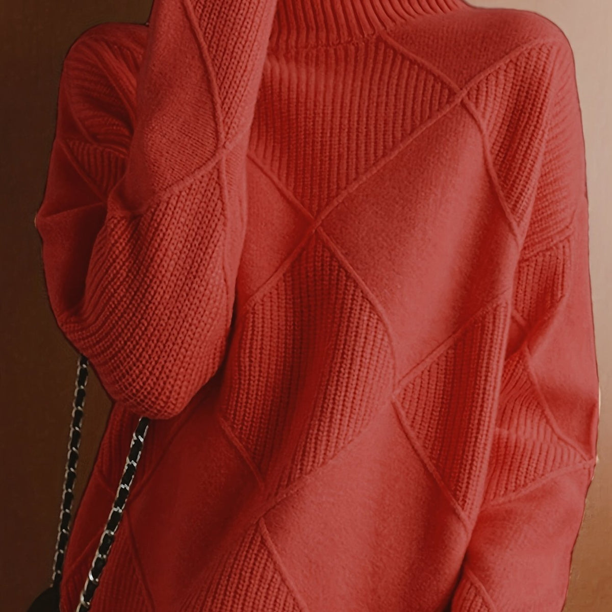 Freya | Textured Turtleneck Sweater