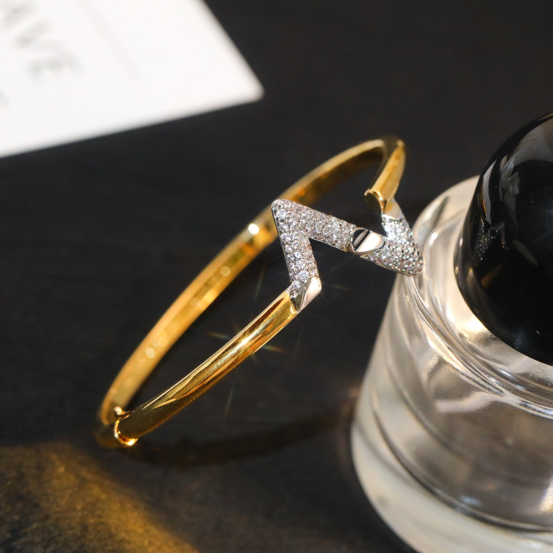 VOLTE UPSIDE DOWN GOLD-DIAMANT-ARMBAND