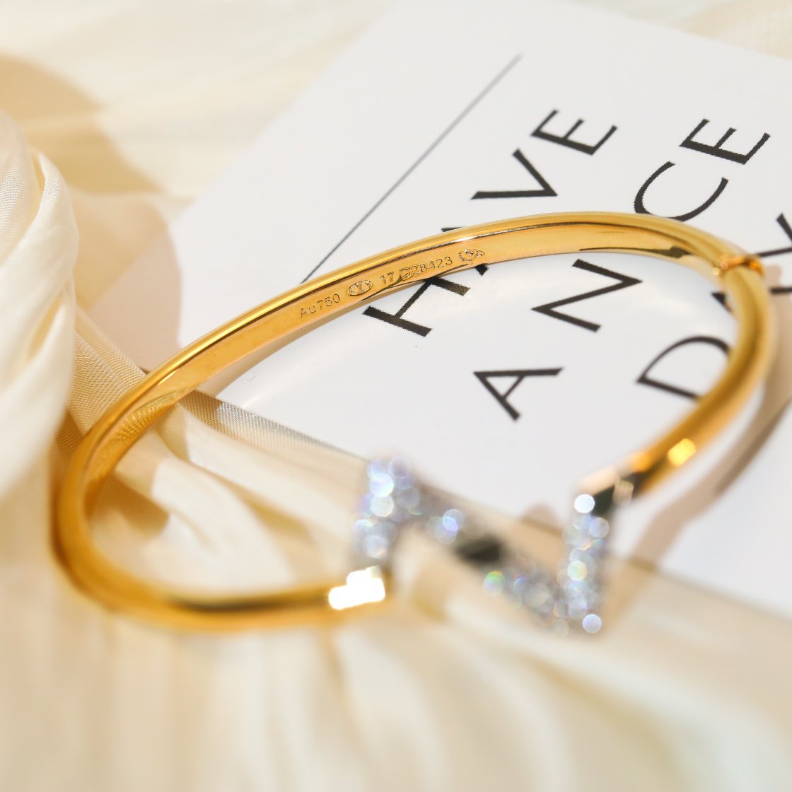 VOLTE UPSIDE DOWN GOLD-DIAMANT-ARMBAND